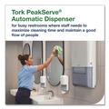 Towel Dispensers | Tork 552548 PeakServe 14.47 in. x 4.04 in. x 25.15 in. Automatic Continuous Paper Hand Towel Dispenser - Black image number 4