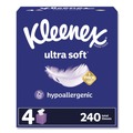 Facial Tissues | Kleenex 54308 Ultra Soft 3-Ply Facial Tissue - White (12/Carton) image number 0