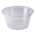 Food Storage Containers & Lids | Pactiv Evergreen 9501008 Recycleware 3.6 in. x 2.6 in. x 1.8 in. 5 oz Plastic Deli Containers - Clear (1000/Carton) image number 0