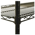 Racks & Shelving | Alera ALESW503624BL 36 in. x 24 in. x 72 in. NSF Certified Industrial Four-Shelf Wire Shelving Kit - Black image number 5