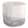 Floor Dusters & Accessories | Georgia Pacific Professional 19885 2-Ply Septic Safe Pacific Blue Basic Embossed Bathroom Tissue - White (80 Rolls/Carton) image number 1