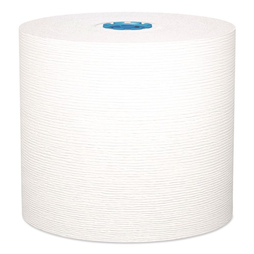 Perforated Roll & Hand Towels | Kleenex 25637 1-Ply 7.5 in. x 700 ft. Hard Roll Paper Towels with Premium Absorbency Pockets - White with Blue Core (6/Carton) image number 0