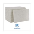 Scouring Pads & Sticks | Boardwalk 98BWK LD 6 in. x 9 in. Light Duty Scour Pad - White (20/Carton) image number 5