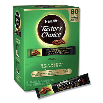 Nescafe 11005994 0.06 oz Taster's Choice Stick Pack - Decaf (80/Box)