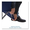 Table Covers & Skirts | Iceberg 16526 iGear 30 in. x 72 in. Polyester/Spandex Fabric Table Cover - Blue image number 9
