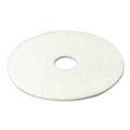 Floor Pads-Cleaning, Buffing & Polishing | 3M 4100-13 4100 13 in. Diameter Low-Speed Super Polishing Floor Pads - White (5/Carton) image number 2