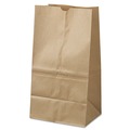 Grocery Bags | Ross & Wallace Paper Products 100326500PK/BL 8.25 in. x 5.25 in. x 16.13 in. #25 Squat Size Grocery Paper Bags - Kraft (500/Bundle) image number 0