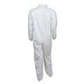 Safety Apparel | Ansell KCC44312 A40 Coveralls with Zipper Front and Elastic Wrists and Ankles - Medium/White (25/Carton) image number 1