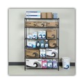 Racks & Shelving | Alera ALESW664818BA NSF Certified 6-Shelf 48 in. x 18 in. x 72 in. Wire Shelving Kit - Black Anthracite image number 3