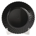 Plates | WNA WNA CW6180BK Classicware 6 in. Plastic Plates - Black (18 Packs/Carton, 10/Pack) image number 1
