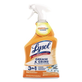 OVEN AND GRILL CLEANERS | LYSOL Brand 19200-79556 22 oz Kitchen Pro Antibacterial Cleaner - Citrus Scent