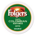 Coffee - Decaffeinated | Folgers 5000363988 100% Colombian Decaf Coffee K-Cups (24/Box) image number 0