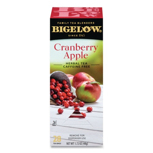 Tea | Bigelow RCB004001 Tea Bags - Cranberry Apple Herbal Tea (28/Box) image number 0