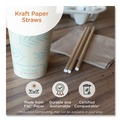 Straws/Stems/Sticks | World Centric STPA8WK 8 in. Wrapped Sustainable Kraft Paper Straws - Natural (6000/Carton) image number 7