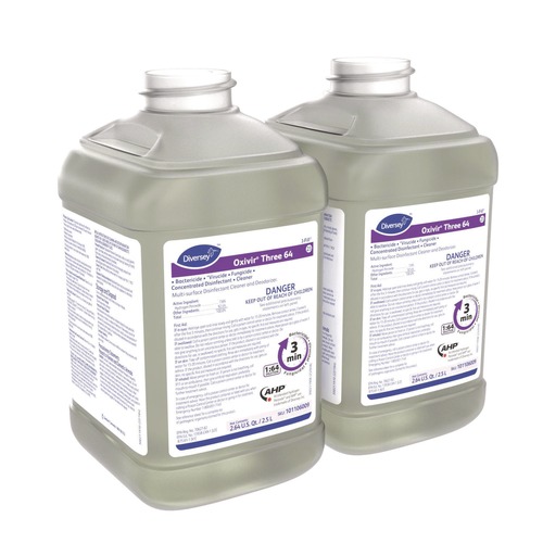 Disinfecting & Cleaning Solutions | Diversey Care 101106009 2.5 L Bottle Oxivir Three 64 - Surfectant Scent (2/Carton) image number 0