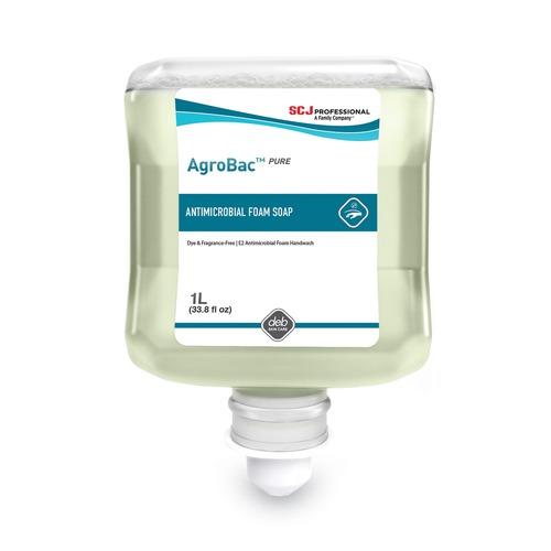 Soap Refills | SC Johnson 069124050148 1 L AgroBac Pure Foam Wash Manual Cartridge Refill - Unscented (6/Carton) image number 0
