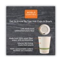 Food Containers & Lids | World Centric BO-SU-32 32 oz 4.4 in. Diameter x 5.8 in. h No Tree Sugarcane Paper Bowls - Natural (500/Carton) image number 4