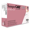 Janitorial Disposable & Single Use Gloves | SemperCare SCVNP103 Stretch Vinyl Examination Gloves - Medium, Cream (100/Box) image number 0