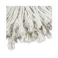 Mop Heads | Boardwalk BWK2024CCT #24 Cut-End Cotton Wet Mop Head - White (12/Carton) image number 2