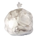 High-Density Trash Bags | Boardwalk Z4833LNKR01 16 Gallon 8 mic 24 in. x 33 in. Perforated Roll High-Density Can Liners - Natural (1000/Carton) image number 1