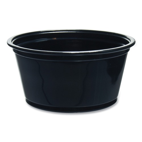 Cups | Dart 200PCBLK 2 oz. Conex Complements Portion/Medicine Cups - Black (2500/Carton) image number 0
