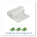 Repro Trash Bags | Stout by Envision G2430W70 13 Gallon 0.7 mil 24 in. x 30 in. Controlled Life-Cycle Plastic Trash Bags - White (120/Box) image number 3
