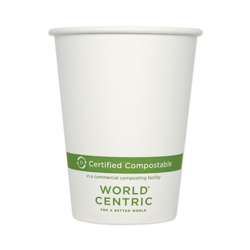Cups | World Centric CUPA12 12 oz Paper Hot Cups - White (1,000/Carton) image number 0