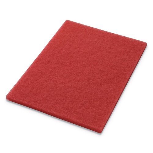 Floor Pads-Cleaning, Buffing & Polishing | Americo 40441420 14 in. x 20 in. Buffing Pads - Red (5/Carton) image number 0
