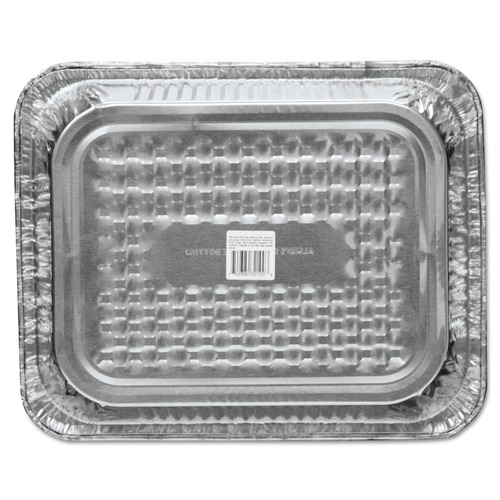 Perforated Roll & Hand Towels | Handi-Foil 321-40-100U 10.38 x 12.75 Half-Size Deep Aluminum Steam Table Pans (100/Carton) image number 0