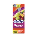 Resealable Bags | Hefty 00R88071 10.56 in. x 11 in. Gallon Slider Stand and Fill Food Storage Bags - Clear (30/Box) image number 3