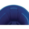 Indoor Waste Receptacles | Rubbermaid Commercial FG264307BLUE Brute 44 gal Polyethylene Recycling Container - Blue image number 3
