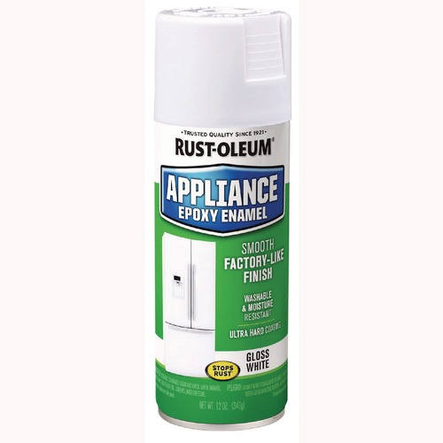 Paint & Paint Supplies | Rust-Oleum 7881830 Specialty Appliance Epoxy Spray Paint, Gloss White, 12 oz Aerosol Can, 6/Carton image number 0