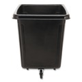 Carts & Trucks | Rubbermaid Commercial FG461200BLA 400 lbs. Capacity 12 cu-ft. Polyethylene/Metal Frame Medium-Density Cube Truck - Black image number 1