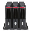 Cutlery Dispensers | Dixie SSW3D85 12.44 in. x 11.17 in. x 10.5 in. SmartStock Wrapped Cutlery Dispenser - Black (1/Carton) image number 0