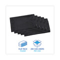 Low-Density Trash Bags | Boardwalk H6036HBK 30 in. x 36 in. 30 gal. 0.65 mil Linear Low Density Industrial Flat Pack Can Liners - Black (200/Carton) image number 2