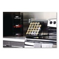 Condiment Organizers | Safco 3290BL 6 in. x 6 in. x 18 in. Steel Mesh 3 Compartments Onyx Breakroom Organizers - Black image number 4