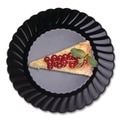 Plates | WNA WNA CW6180BK Classicware 6 in. Plastic Plates - Black (18 Packs/Carton, 10/Pack) image number 1