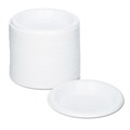 Plates | Tablemate 6644WH 6 in. Diameter Plastic Dinnerware Plates - White (125/Pack) image number 1