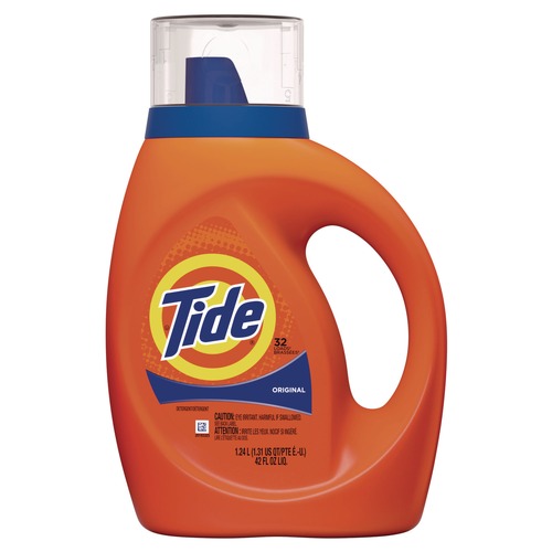 Laundry Detergents | Tide 40213 46 oz. Bottle 32 Loads Liquid Tide Laundry Detergent (6/Carton) image number 0
