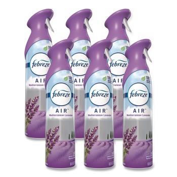Febreze 96264 8.8 oz. Aerosol Spray AIR - Mediterranean Lavender (6/Carton)