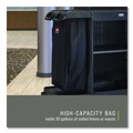 Carts | Rubbermaid Commercial 2202530 10.5 in. x 16.8 in. x 33 in. 30 Gallon Fabric Cleaning Cart Bag for Rubbermaid Commercial Housekeeping and Janitorial Carts - Black (4/Carton) image number 4