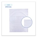 Resealable Bags | Boardwalk BWK2GALFZRBAG 13 in. x 15 in. 2 gal. 2.7 mil. Reclosable Food Storage Bags - Clear (100/Box) image number 7
