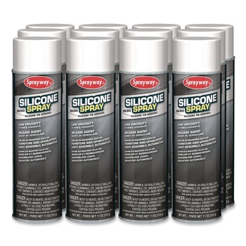 Sprayway 1000007771 20 oz. Can Silicone Spray (12/Carton)
