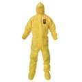 Cleaning Cloths & Wipes | Ansell KCC 00683 A70 Chemical Spray Protection Coveralls - Large/Yellow (12/Carton) image number 0