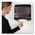 Towel Dispensers | San Jamar T1755TBK 11.5 in. x 5.5 in. x 11.5 in. Ultrafold Fusion C-Fold and Multifold Towel Dispenser - Black image number 4