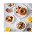 Platters | Pactiv Corp. YTH100430000 Placesetter 11.5 x 8.5 Satin Non-Laminated Foam Dinnerware, Oval Platter - White (500/Carton) image number 2