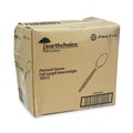 Disposable Spoons | Pactiv Corp. YPSMSTEC 5.88 in. EarthChoice PSM Heavyweight Cutlery Spoon - Tan (1000/Carton) image number 0