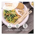 Disposable Knives | World Centric KN-BB-67 6.7 in. Bamboo Cutlery Knife - Natural (2000/Carton) image number 1