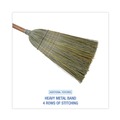 Brooms | Boardwalk BWK932YCT Yucca Corn Fiber Bristle Warehouse Brooms with 56 in. Handle - Natural (12/Carton) image number 2