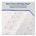 Perforated Roll & Hand Towels | Avery 22804 1.5 in. x 2.5 in. Oval Labels with Sure Feed and Easy Peel - Glossy White (180/Pack) image number 6